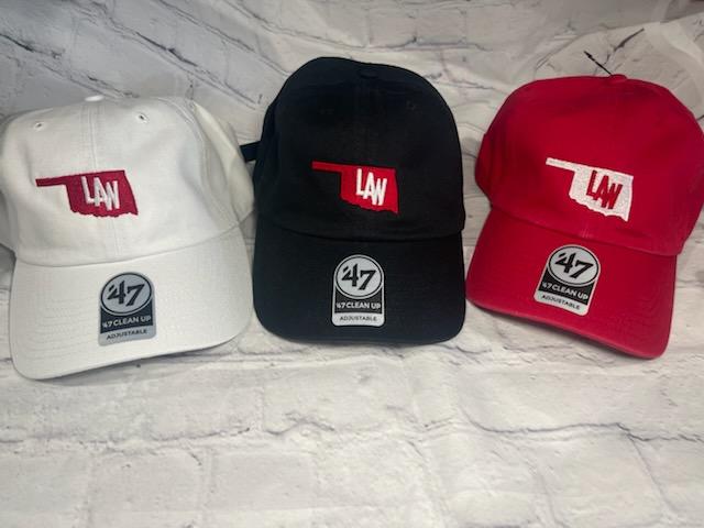 47 brand Oklahoma with interlocking Law logo hat