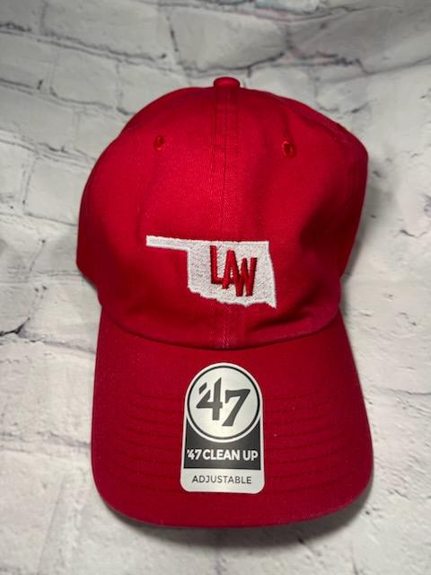 47 brand Oklahoma with interlocking Law logo hat