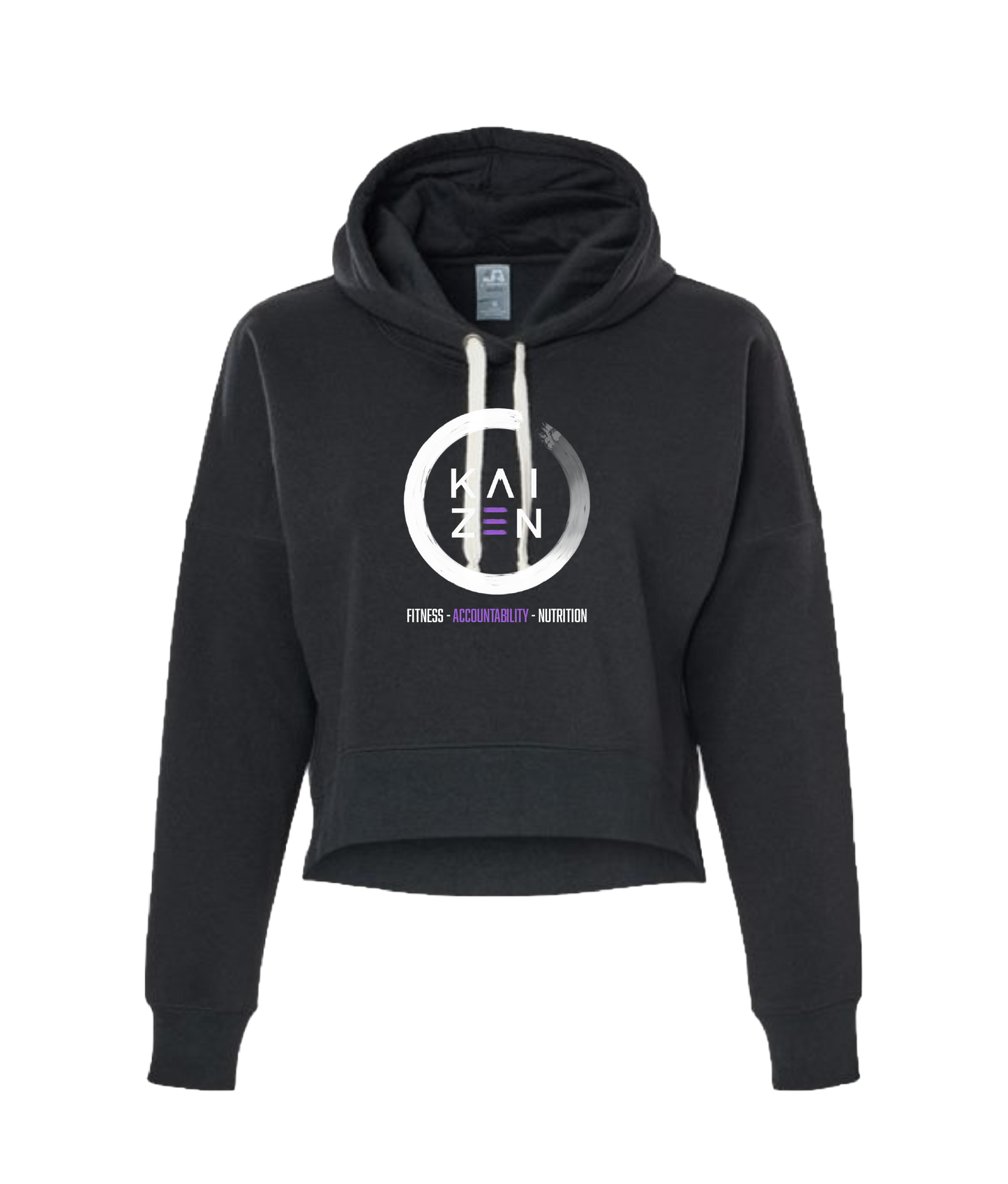Kaizen logo ladies crop hoodie