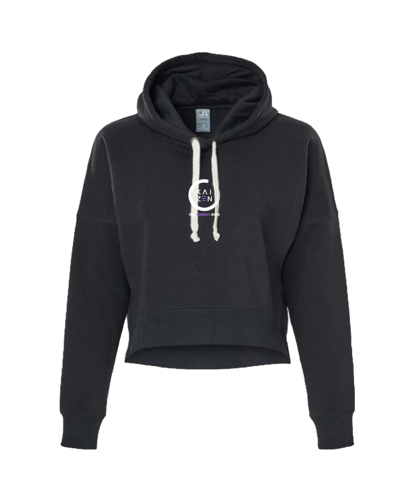 Kaizen logo ladies crop hoodie