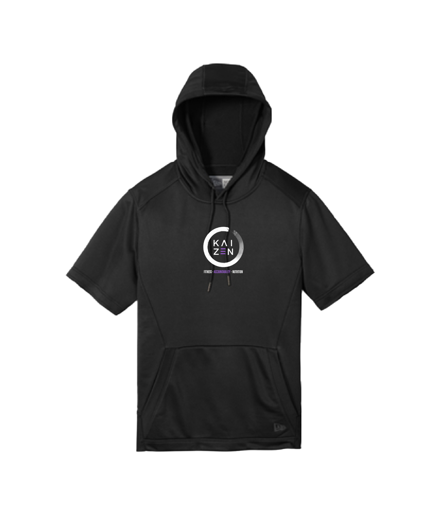 Kaizen logo performance terry short sleeve hoodie