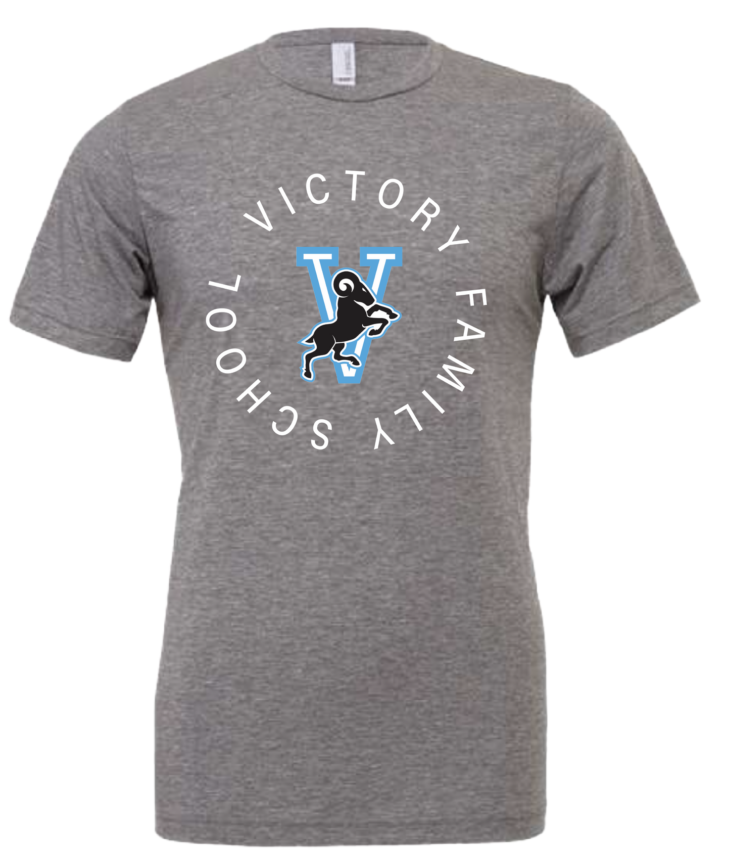 Victory Family School athletic V t-shirt