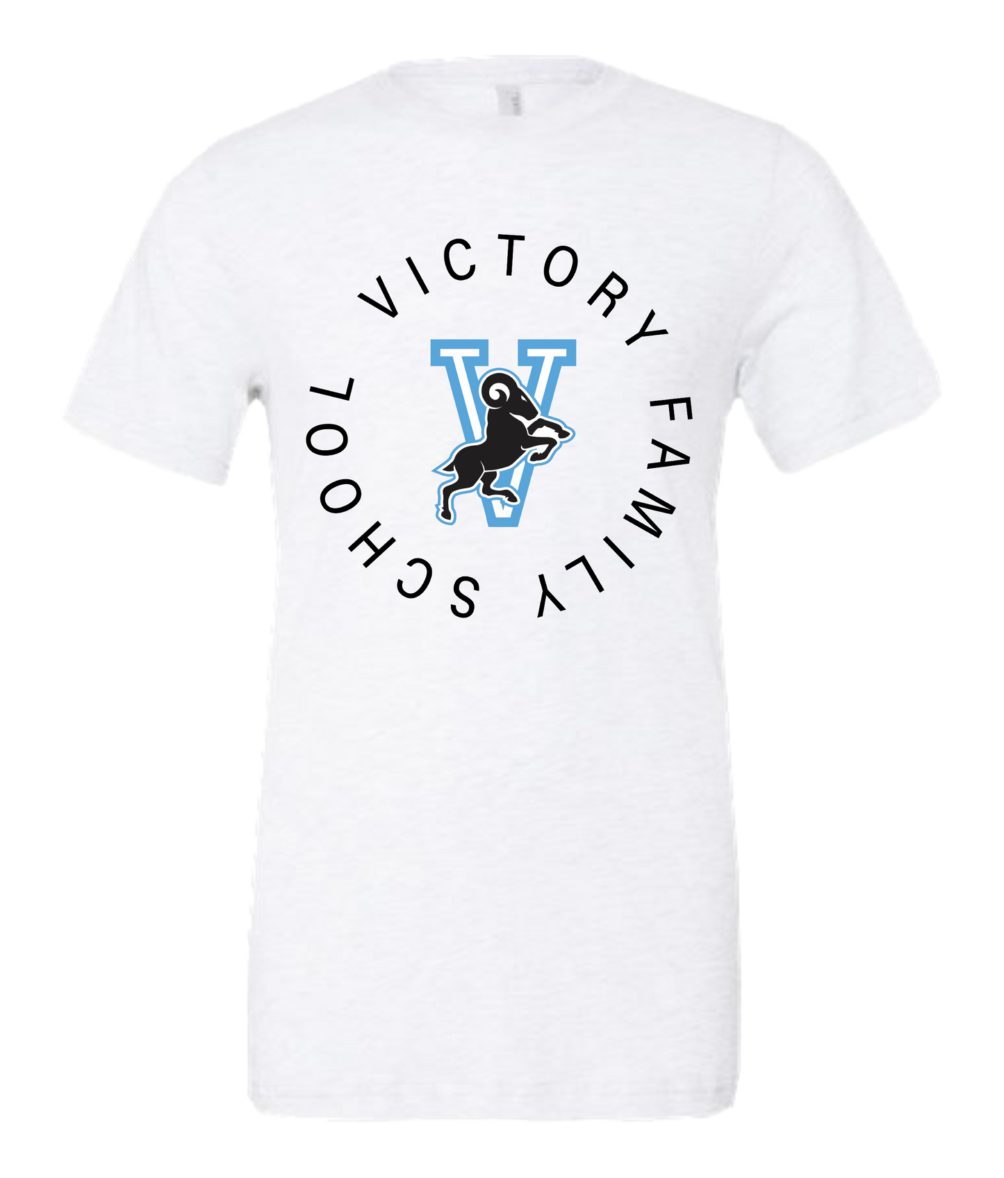 Victory Family School athletic V t-shirt
