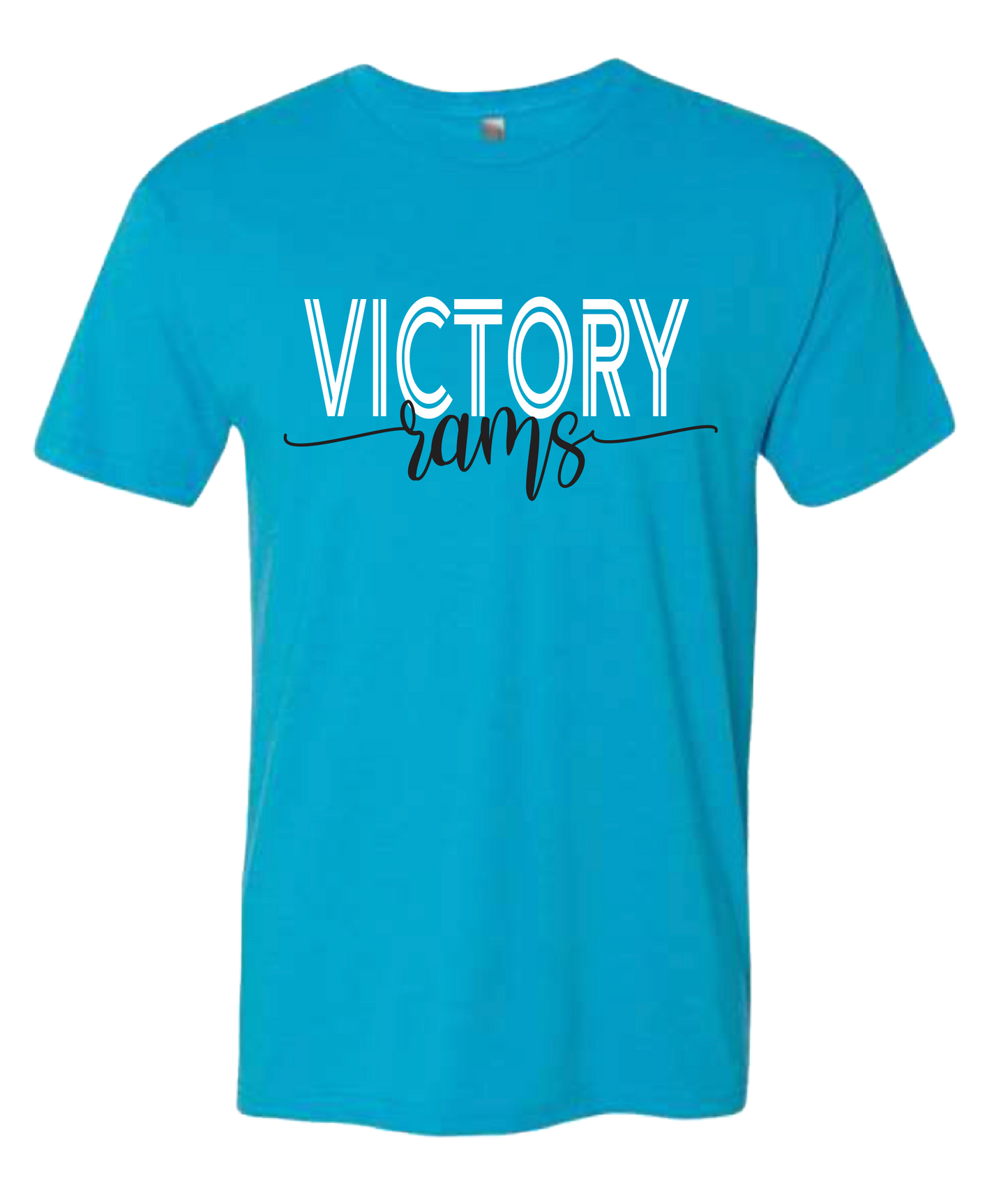 Victory Rams script design t-shirt