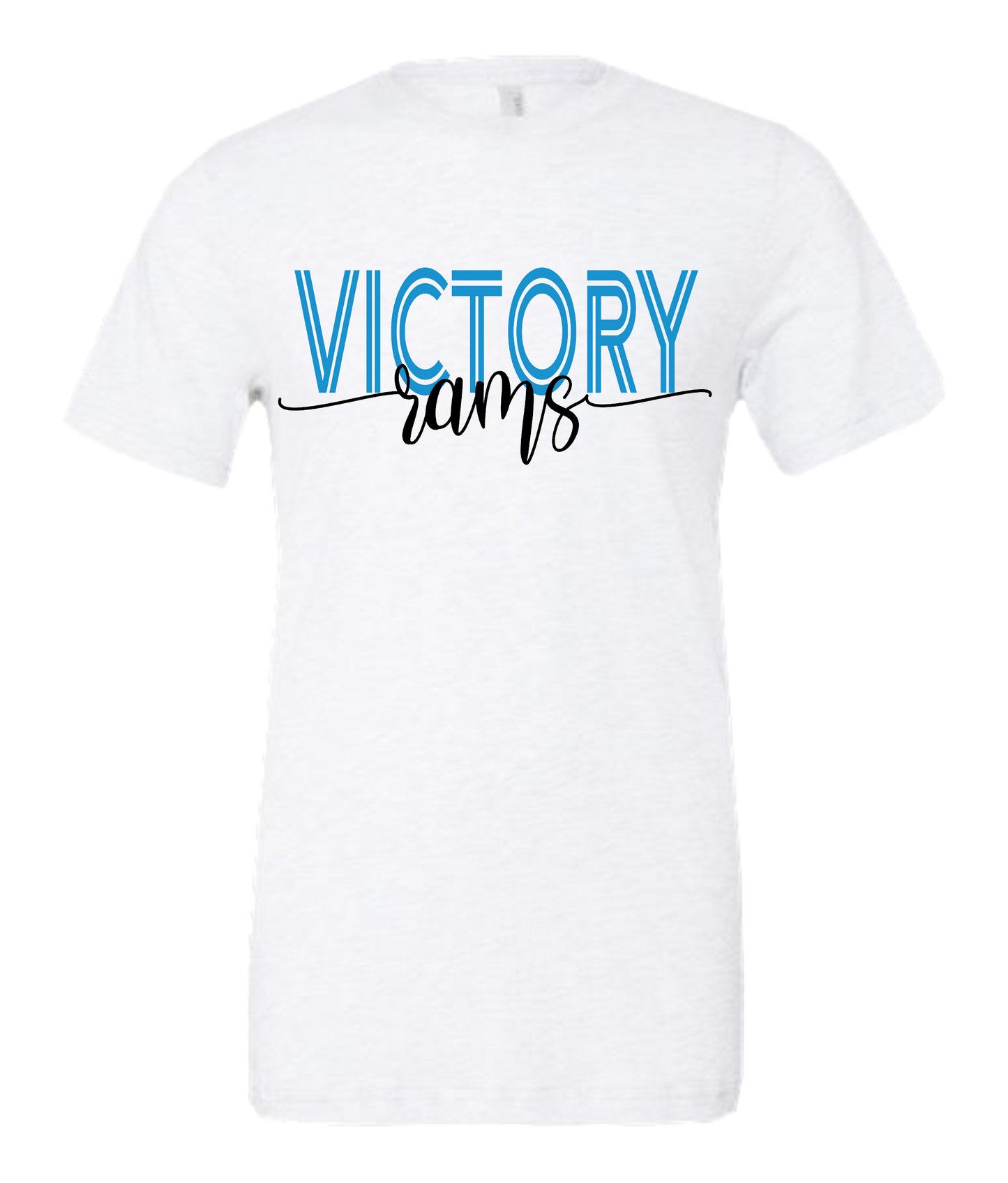 Victory Rams script design t-shirt