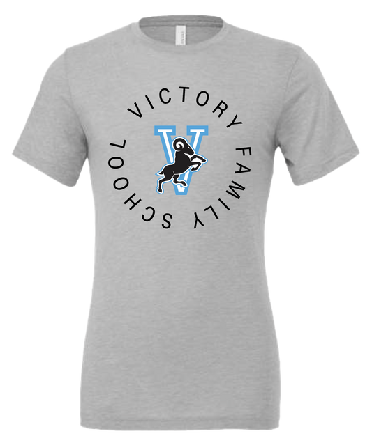 Victory Family School athletic V t-shirt