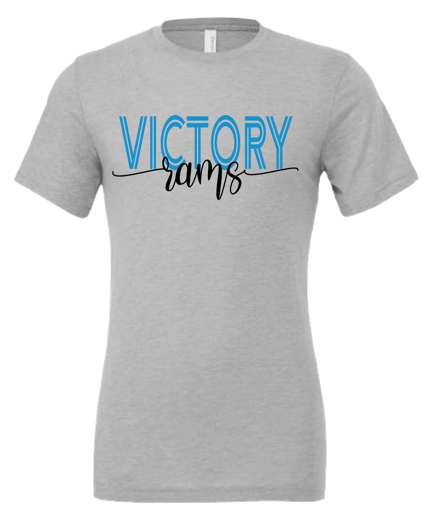 Victory Rams script design t-shirt