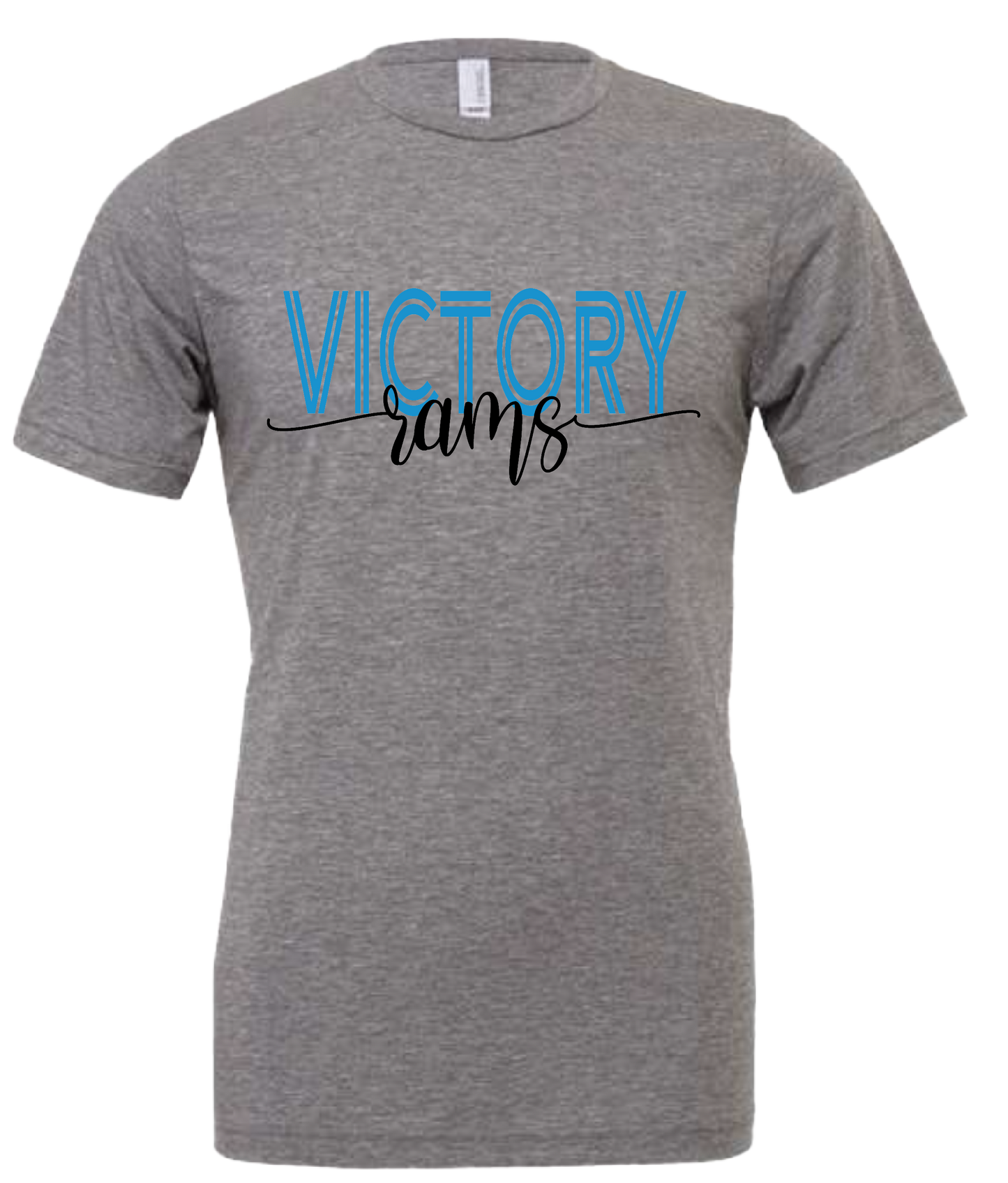 Victory Rams script design t-shirt
